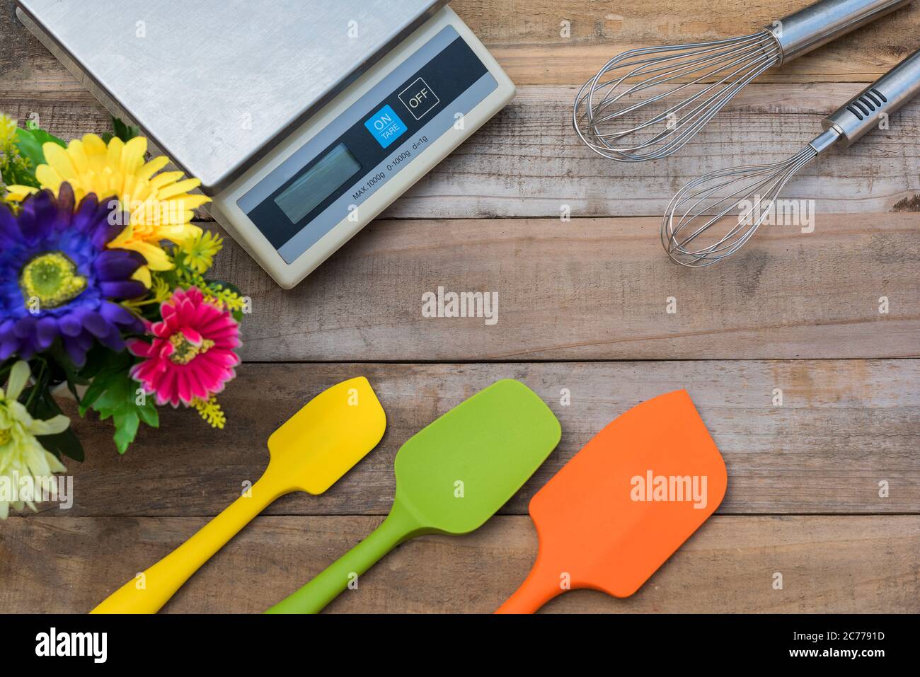 Cooking bakery utensils tools Stock Photo Alamy