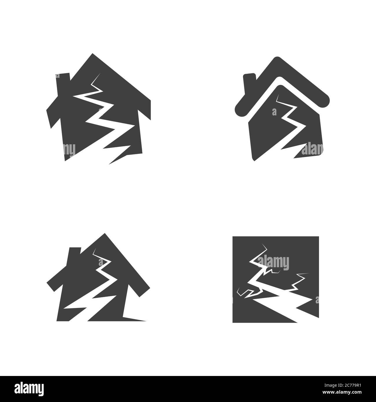 earthquake icon vector illustration design template Stock Vector