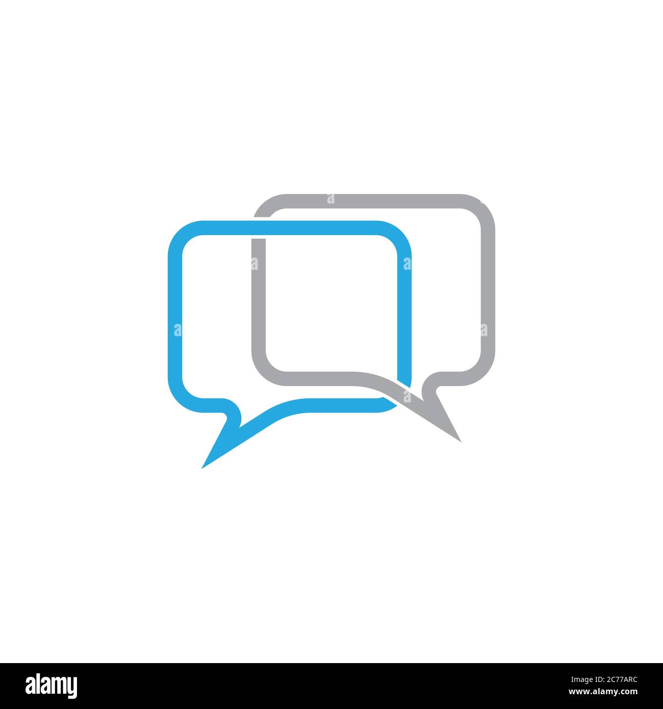 Speech bubble icon Logo template vector illustration Stock Vector Image ...