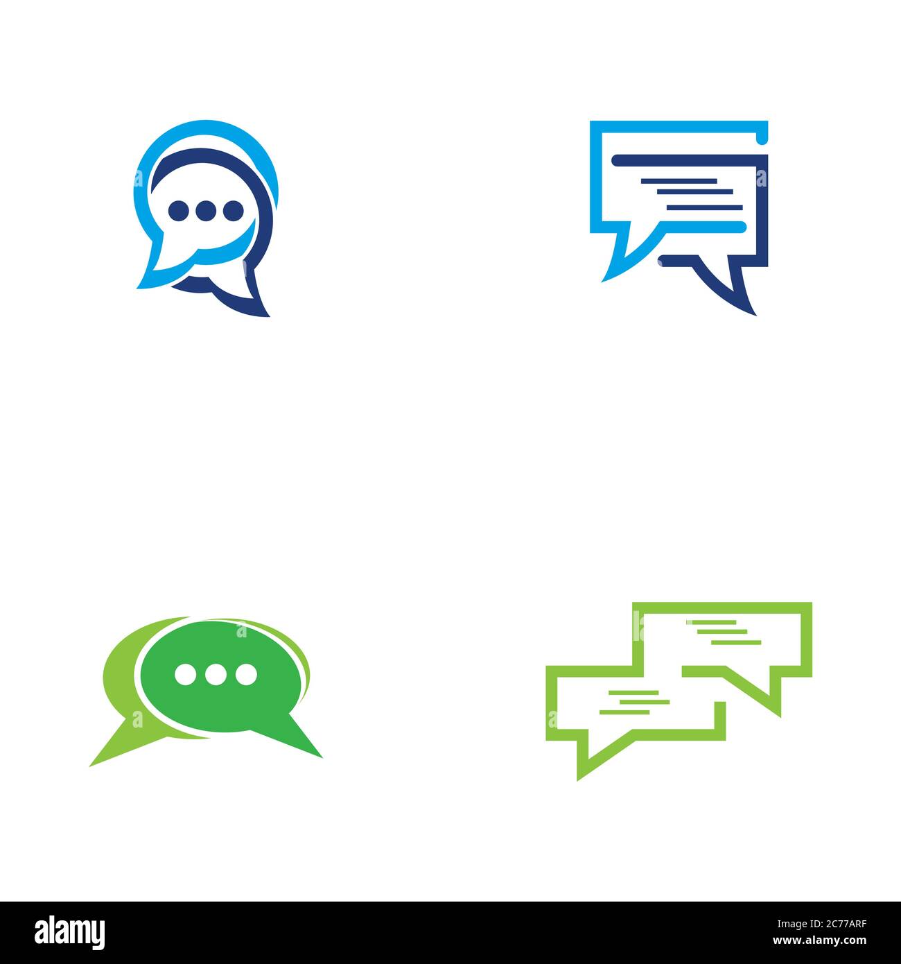 Speech bubble icon Logo template vector illustration Stock Vector Image ...
