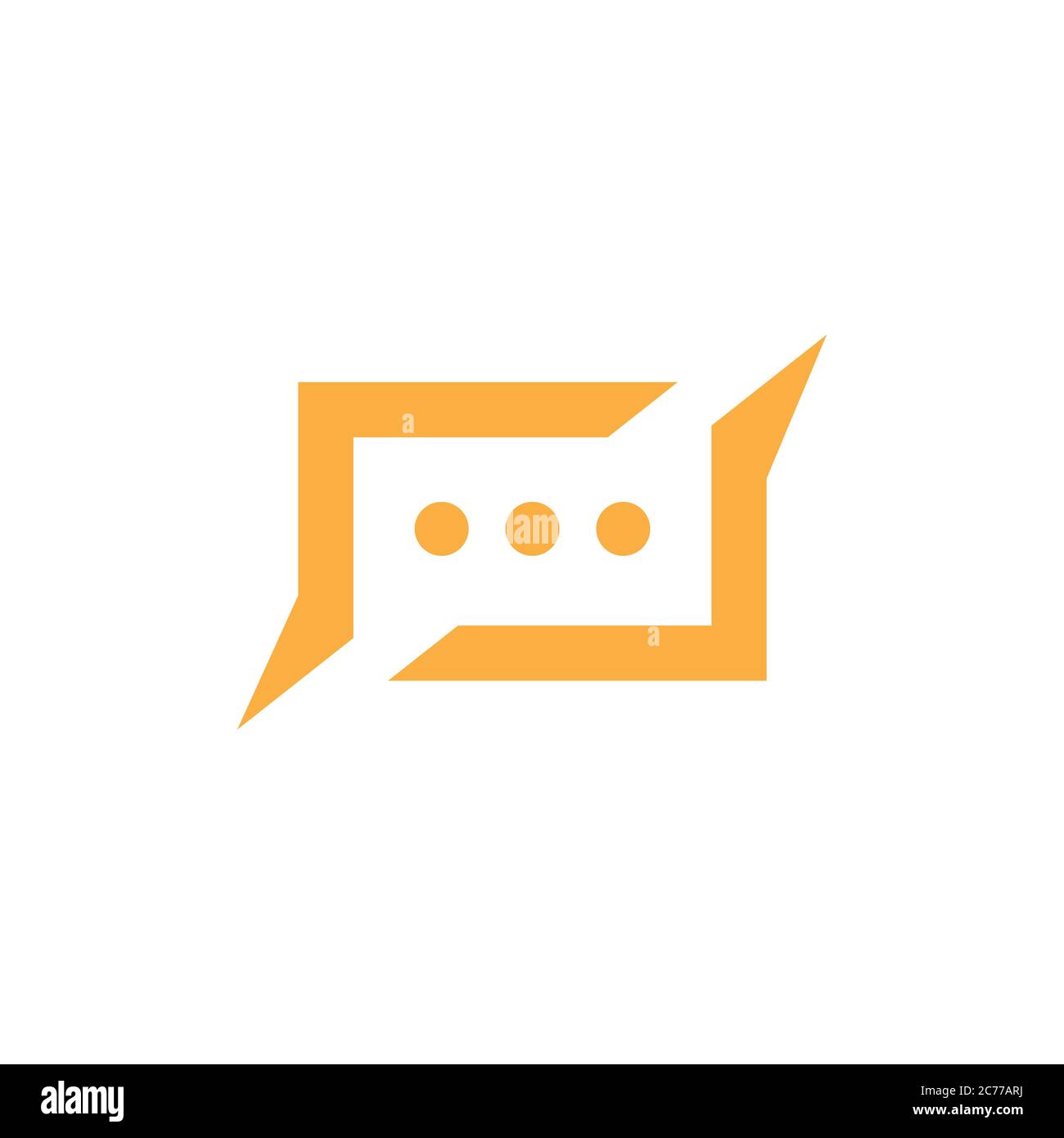 Speech bubble icon Logo template vector illustration Stock Vector Image ...