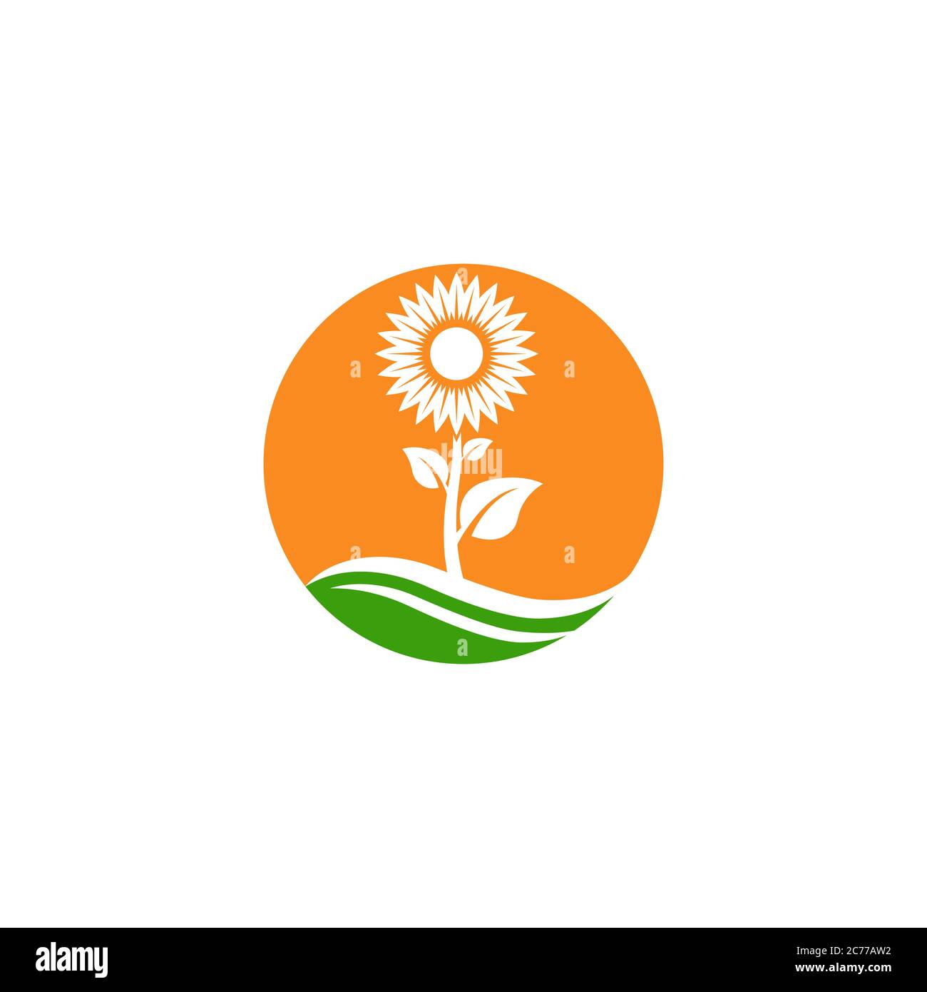 sunflower vector icon design template illustration Stock Vector Image ...