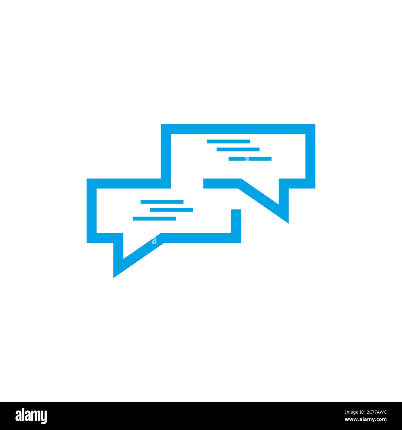 Speech bubble icon Logo template vector illustration Stock Vector Image ...