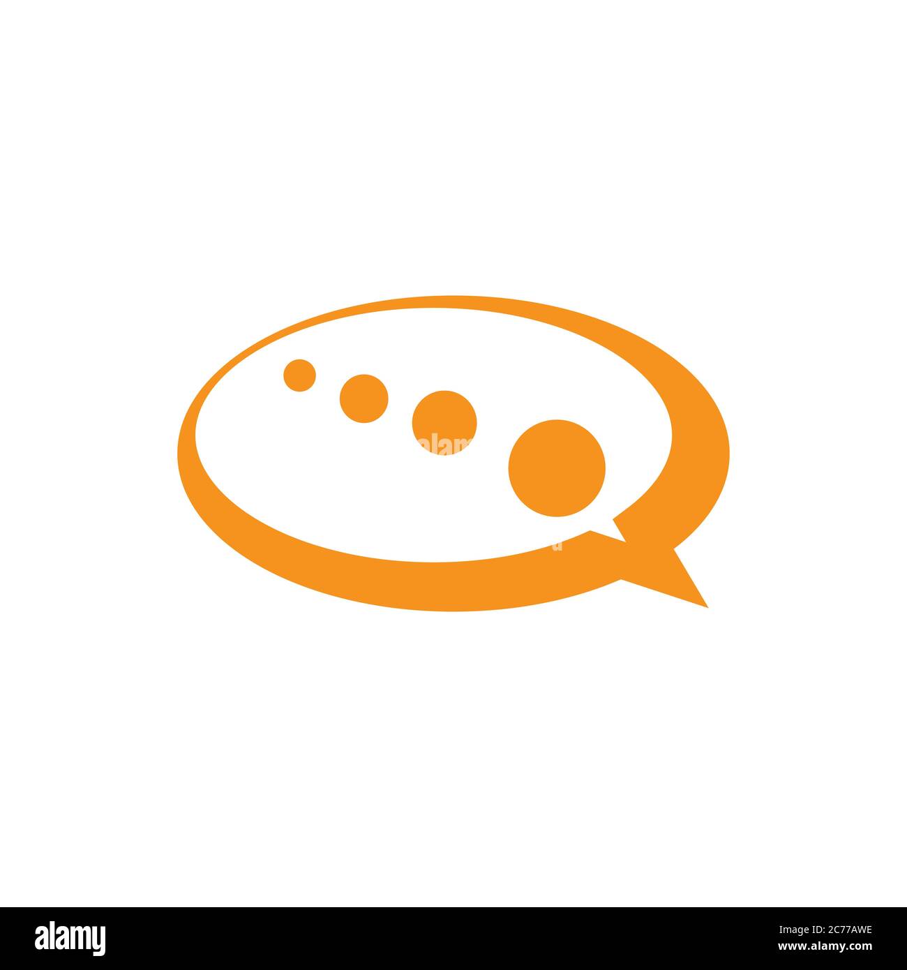 Speech bubble icon Logo template vector illustration Stock Vector Image ...