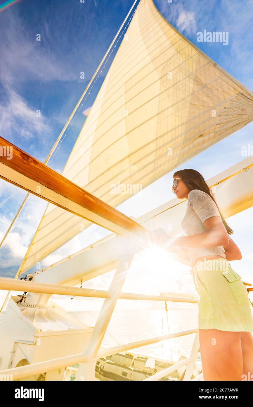Polynesian woman boat hires stock photography and images Alamy