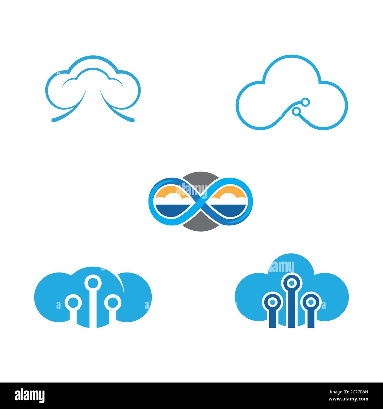 Cloud template vector icon illustration design Stock Vector Image & Art ...