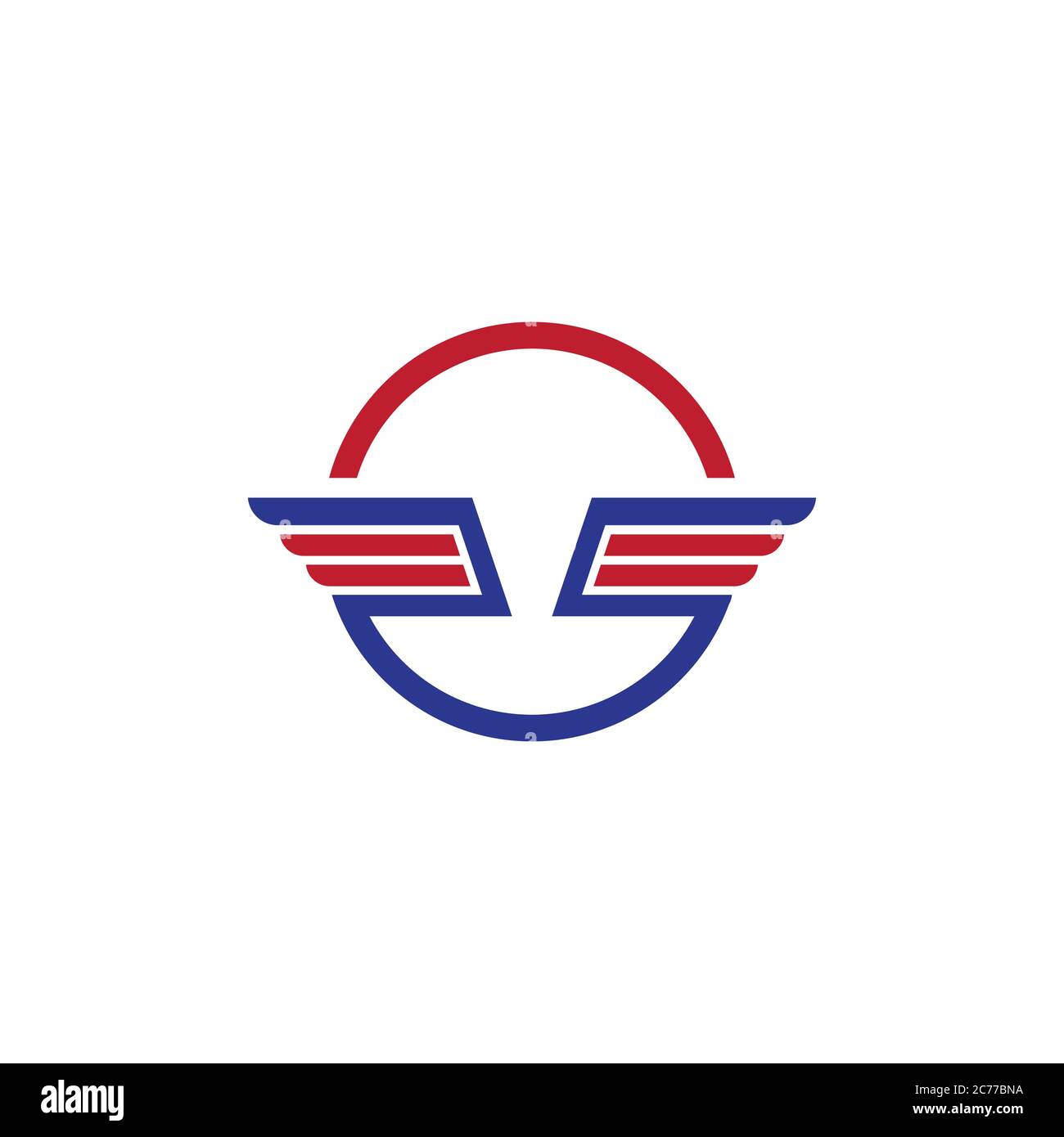 Falcon wing Logo Template vector illustration design Stock Vector Image ...