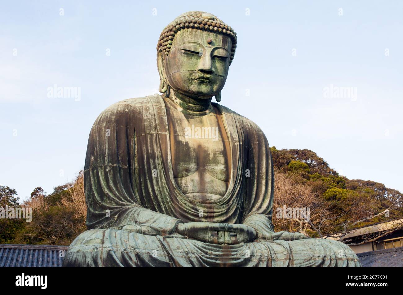 Daibatsu (Great Buddha) of Kamakura Stock Photo