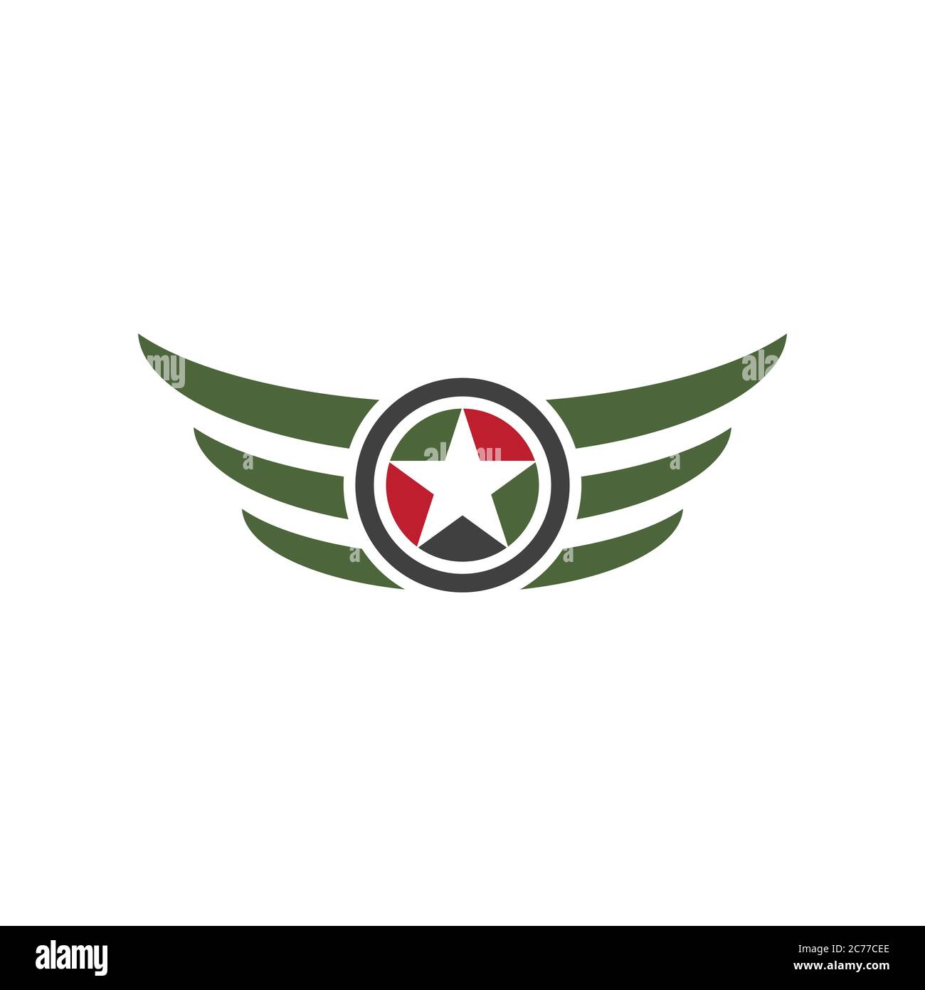 army military vector icon design template Stock Vector