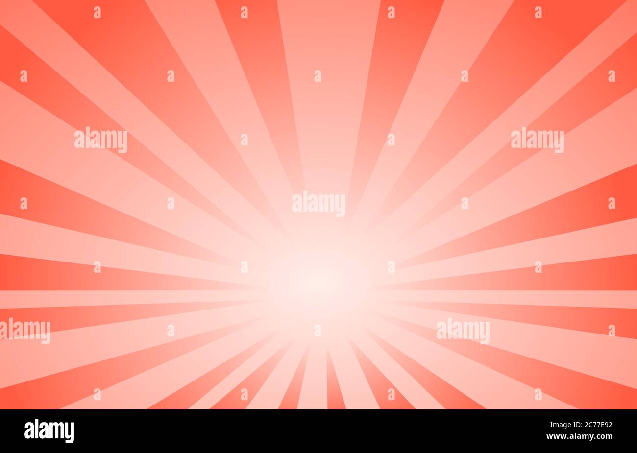 red abstract line background Cartoon Style. Big Boom or Sunlight vector