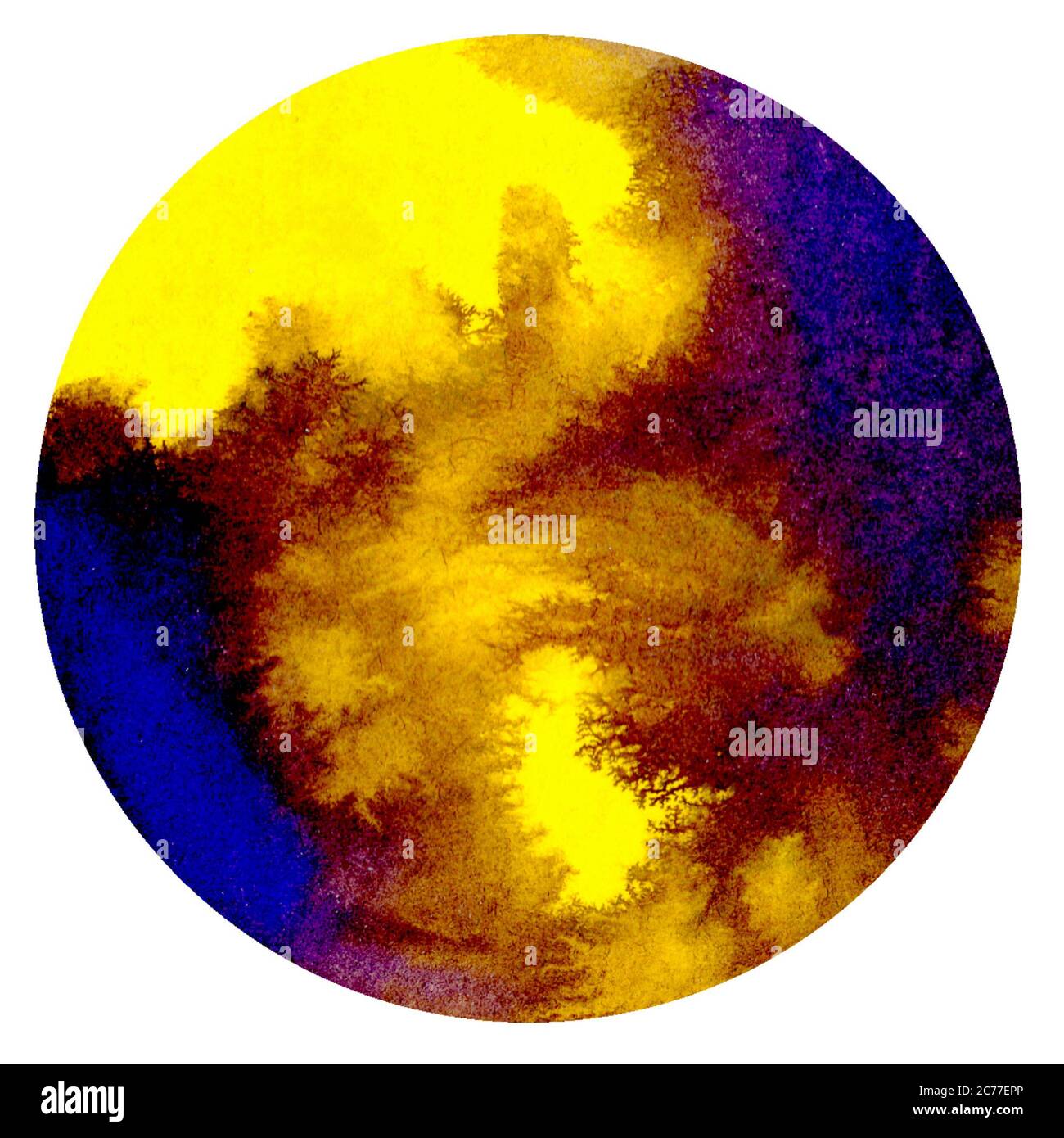 Download Purple And Violet Watercolor Circle Colorful Hand Made Design Elements Violet Wet Hand Painted Round Splash Circle Stock Photo Alamy