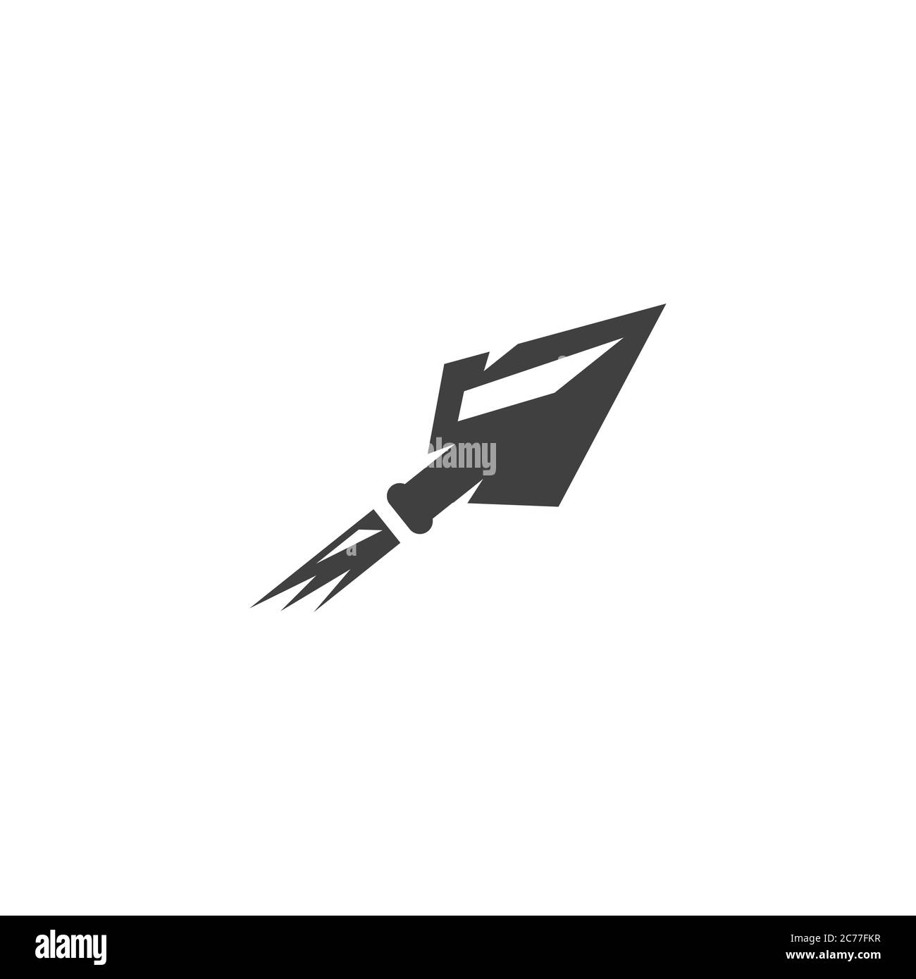 Spear vector illustration icon Template design Stock Vector Image & Art ...