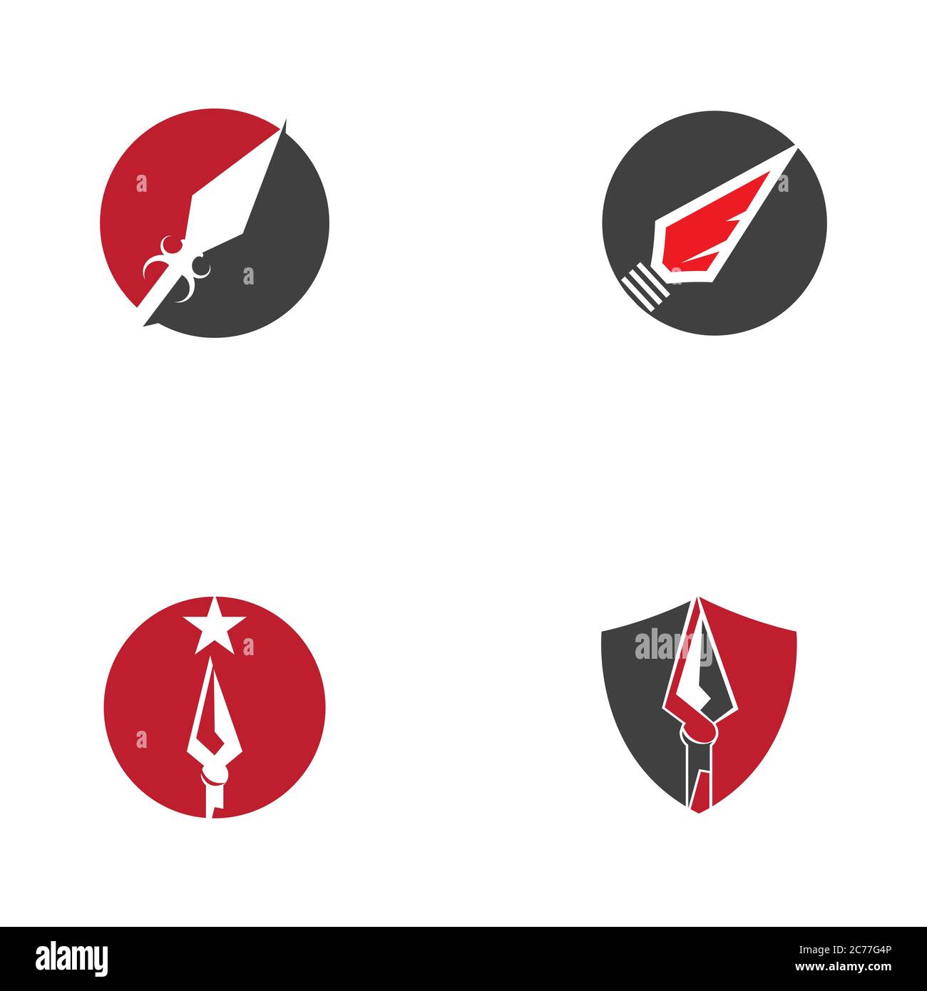 Spear vector illustration icon Template design Stock Vector Image & Art ...