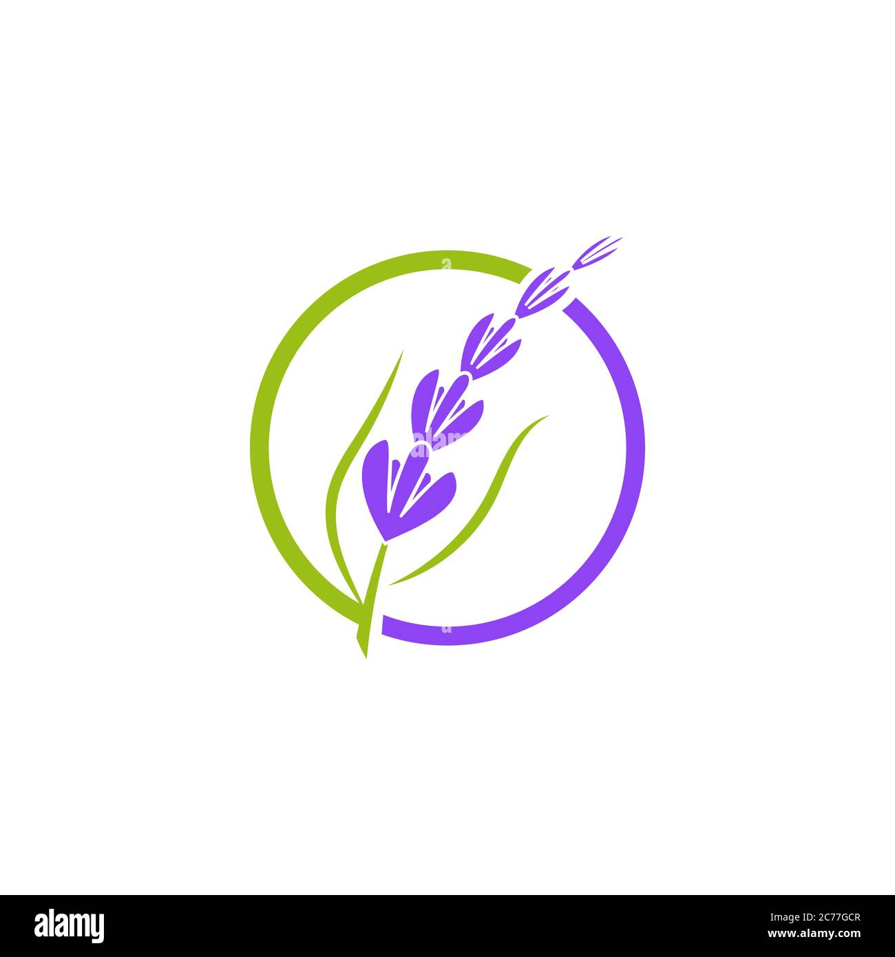 Lavender flower Vector icon illustration design Template Stock Vector ...