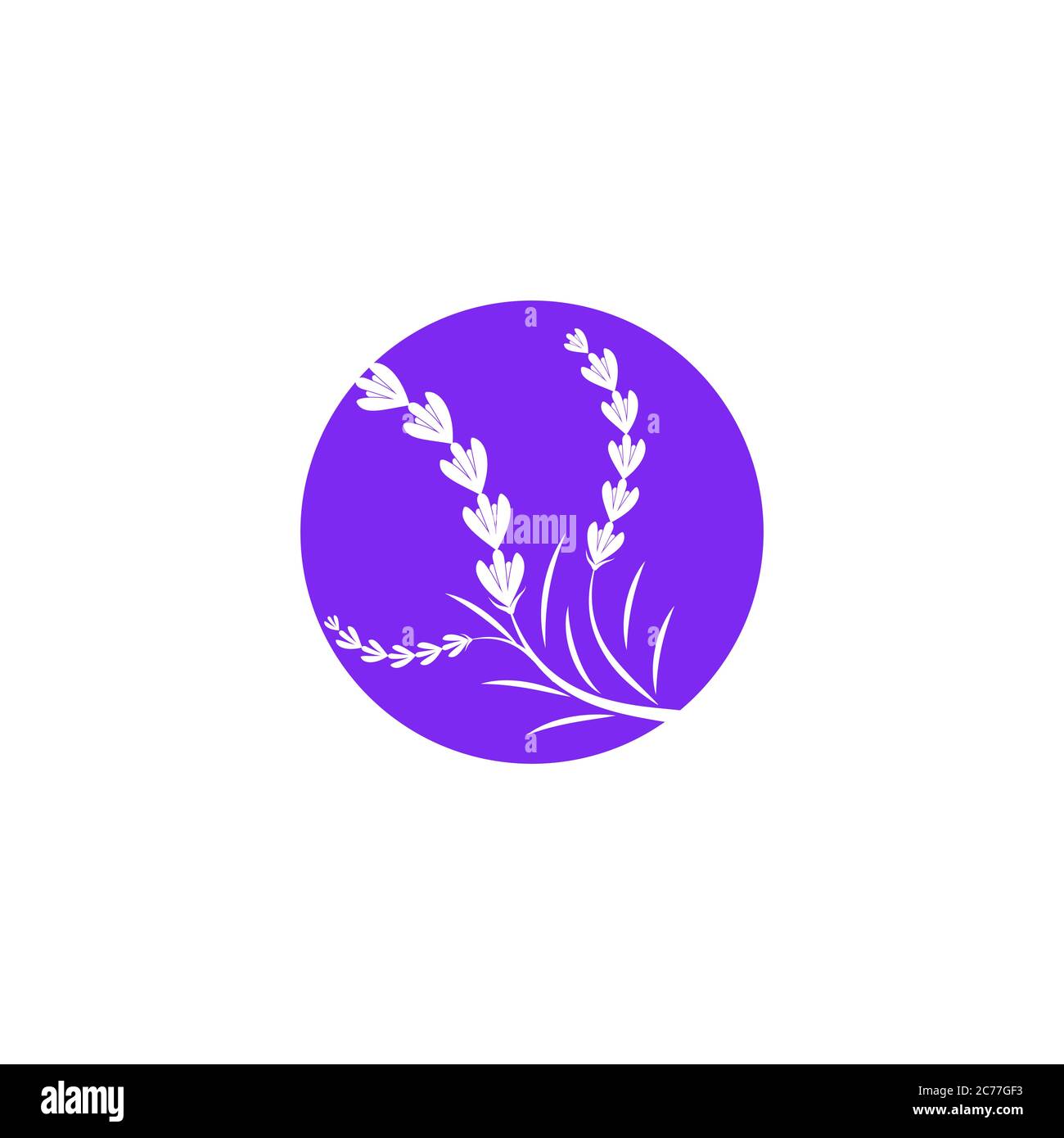Lavender flower Vector icon illustration design Template Stock Vector ...