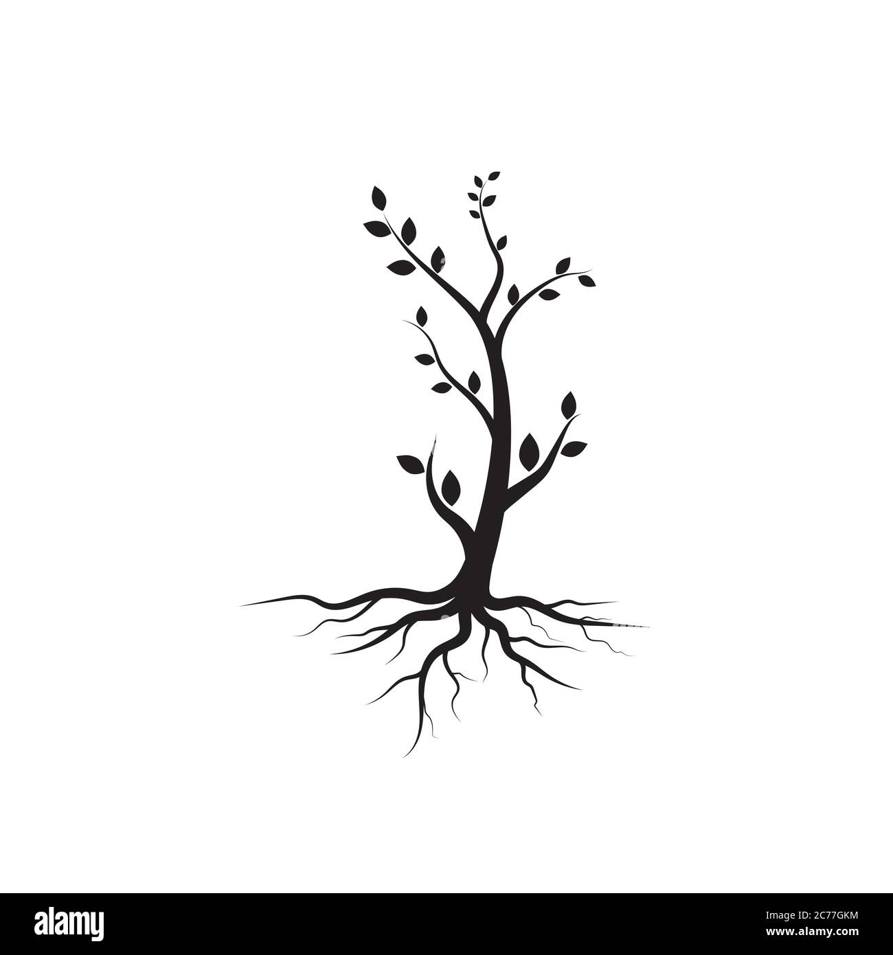 tree branch vector illustration design template Stock Vector Image ...