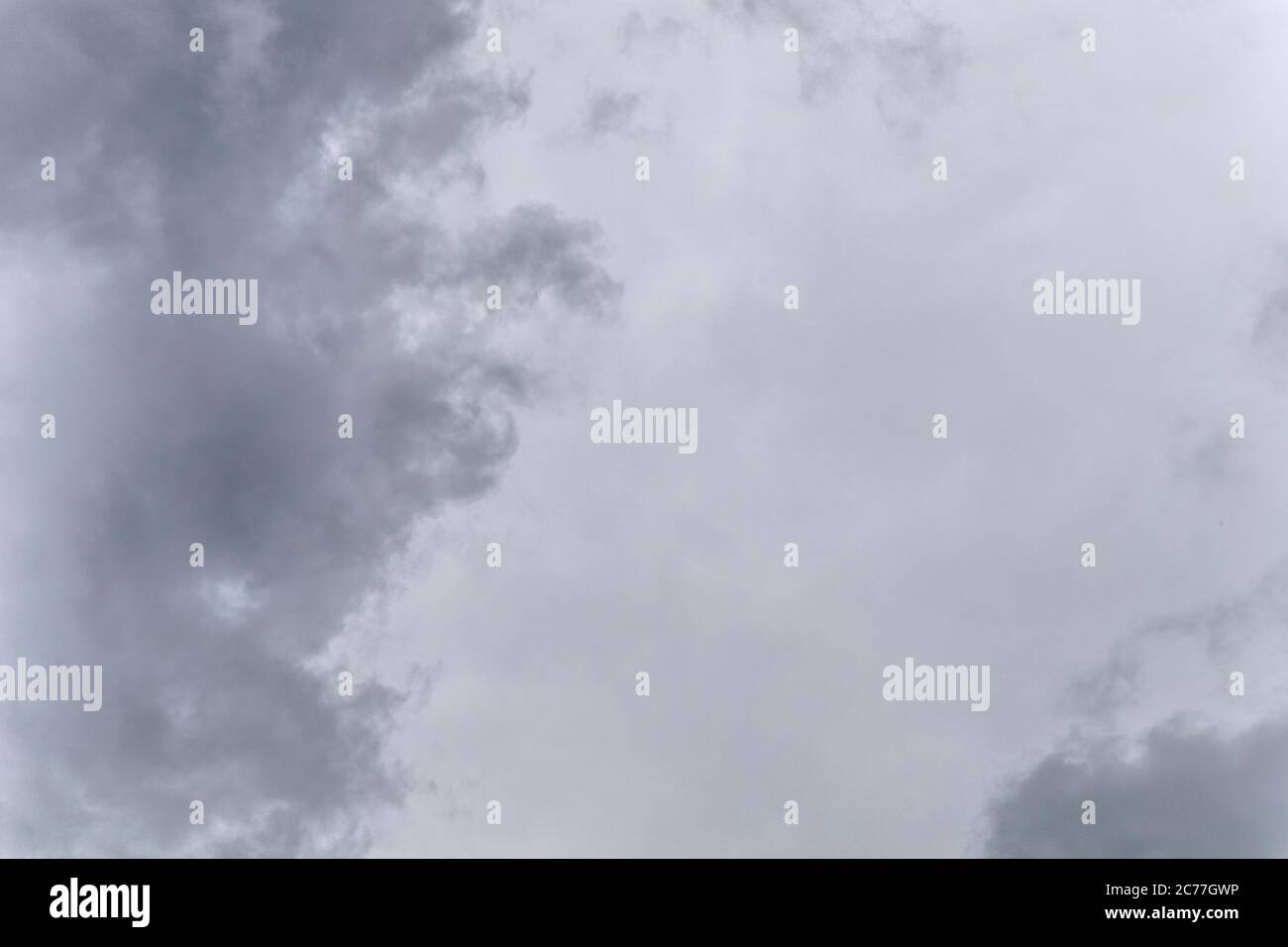 Black cloud before rainy. Black cloud background. with copy space for text or design. Stock Photo
