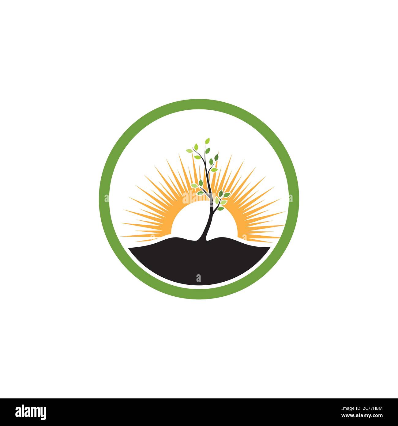 tree branch vector illustration design template Stock Vector Image ...