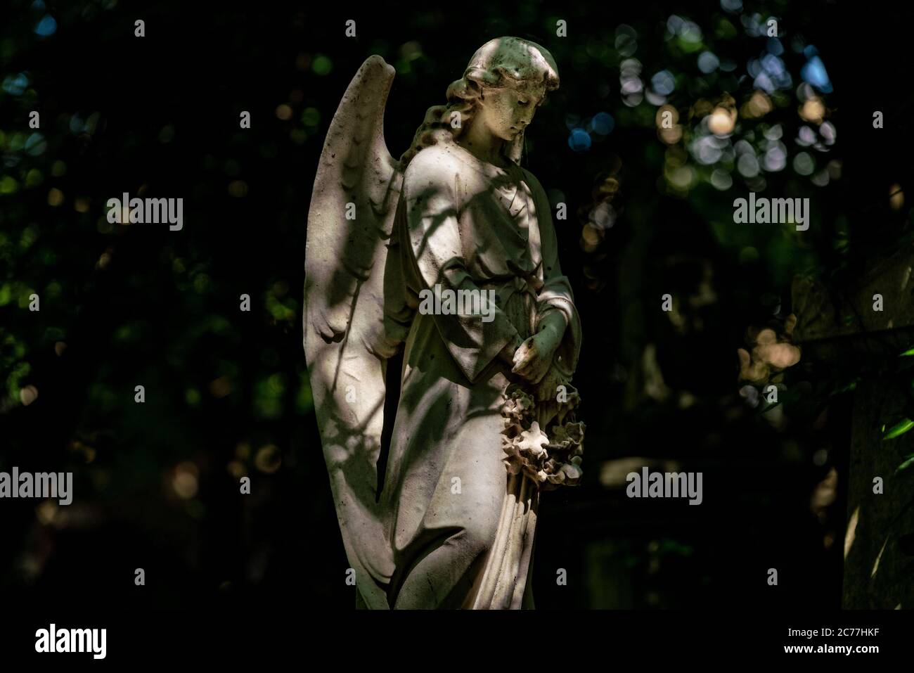 Highgate Cemetery (west) in North London, UK Stock Photo