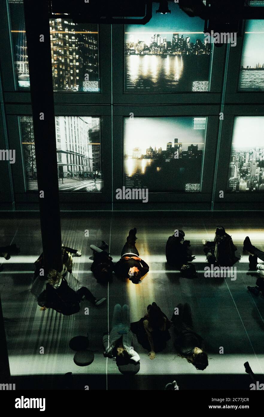 Digital art exhibit in New York Stock Photo Alamy