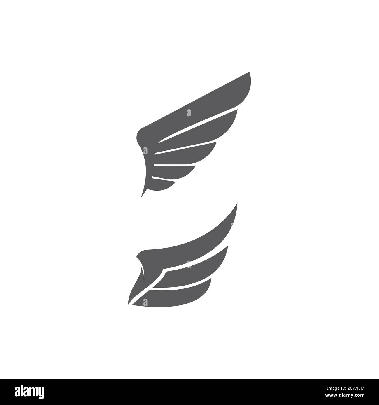 Falcon wing icon Template vector illustration design Stock Vector Image ...