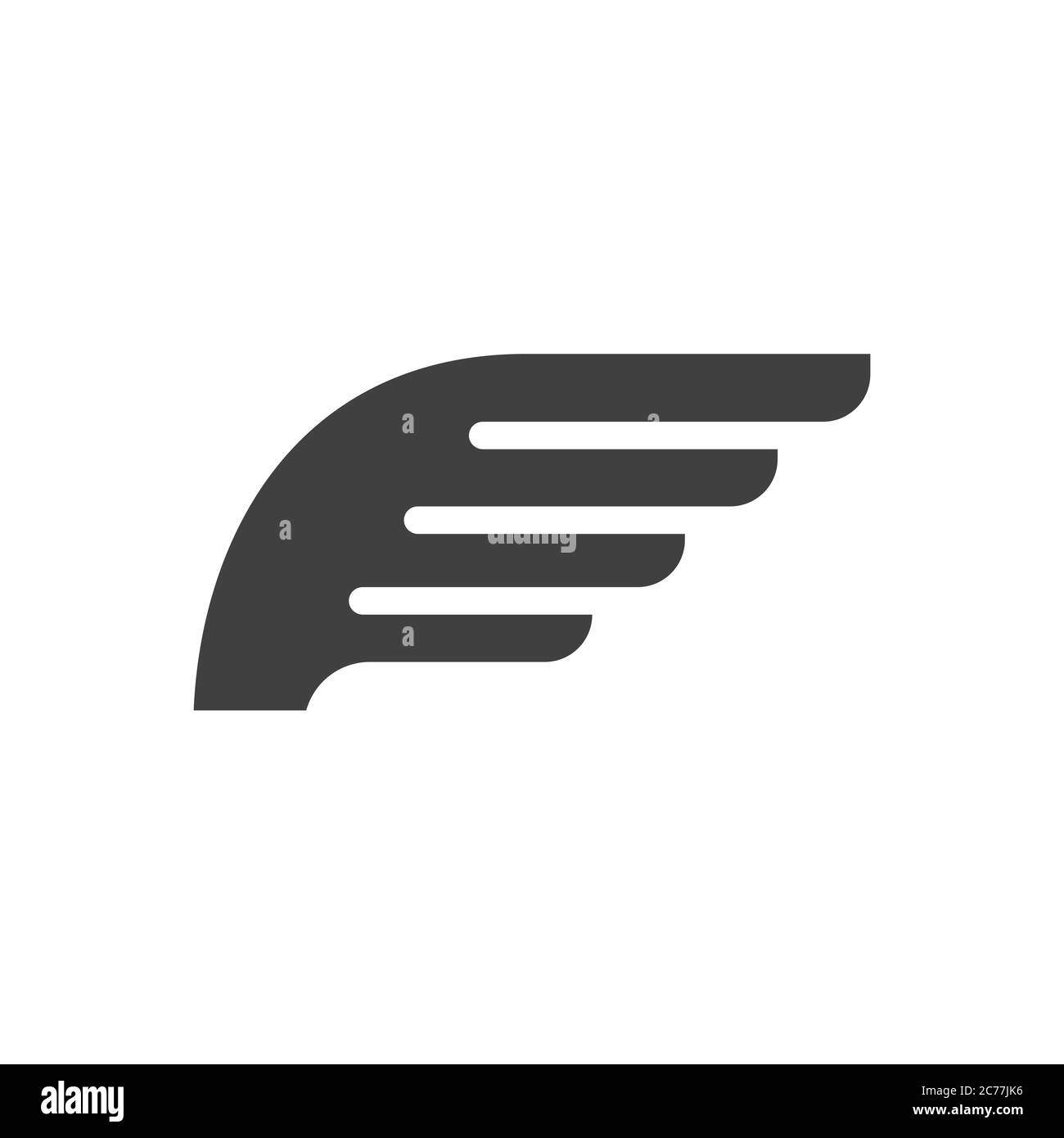 Falcon wing icon Template vector illustration design Stock Vector Image ...