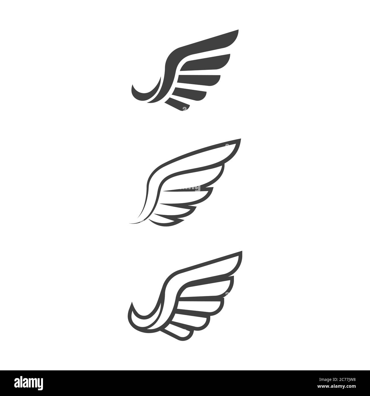 Falcon wing icon Template vector illustration design Stock Vector Image ...