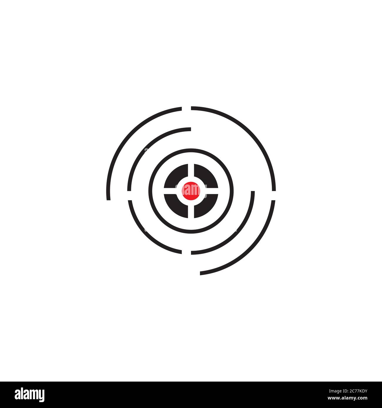 Target Vector icon illustration design template Stock Vector Image ...