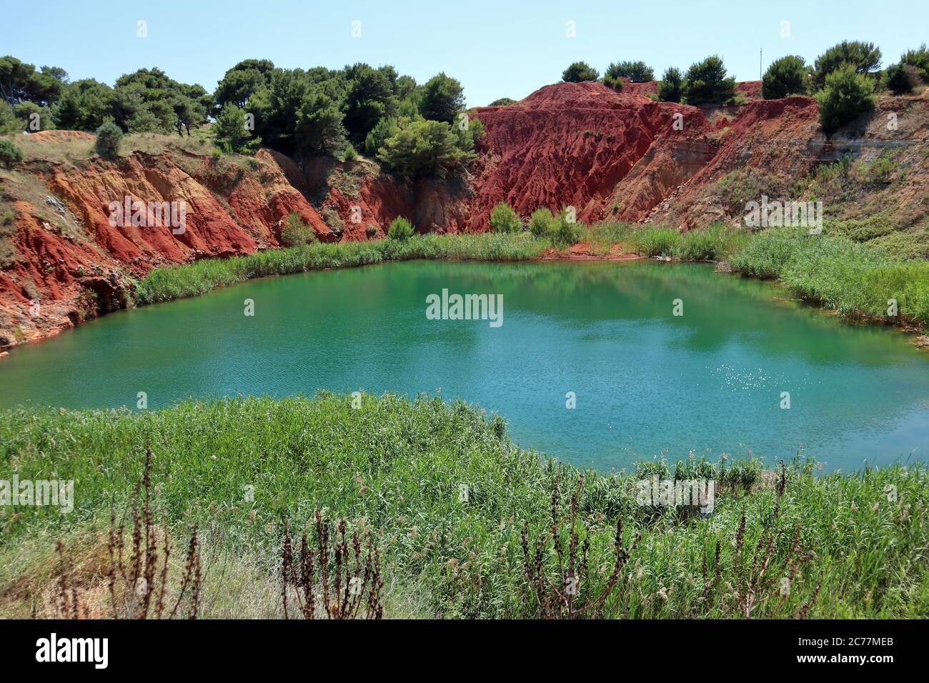 Lago di bauxite otranto hi-res stock photography and images - Alamy