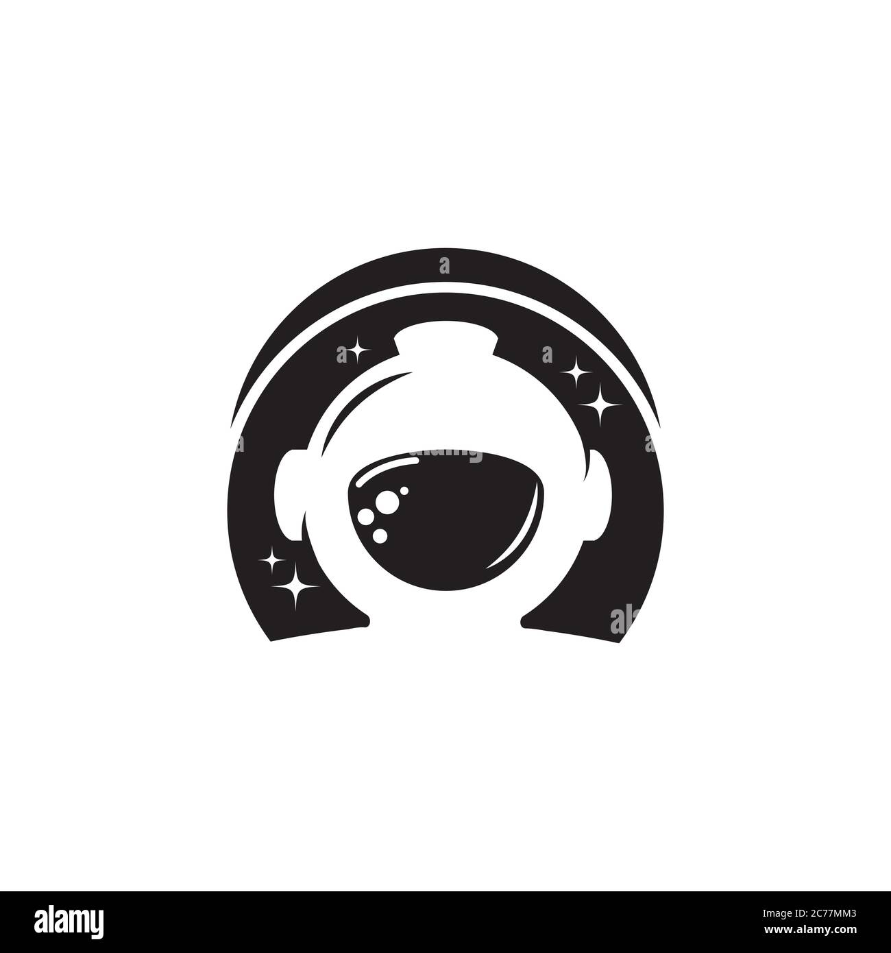 astronaut Vector icon illustration design template Stock Vector Image ...