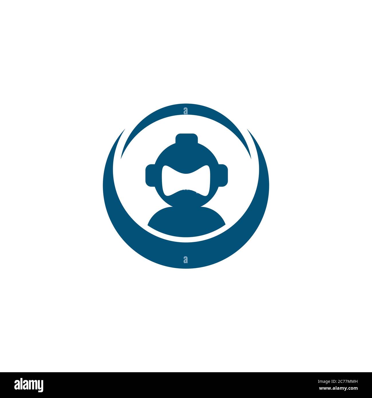 astronaut Vector icon illustration design template Stock Vector