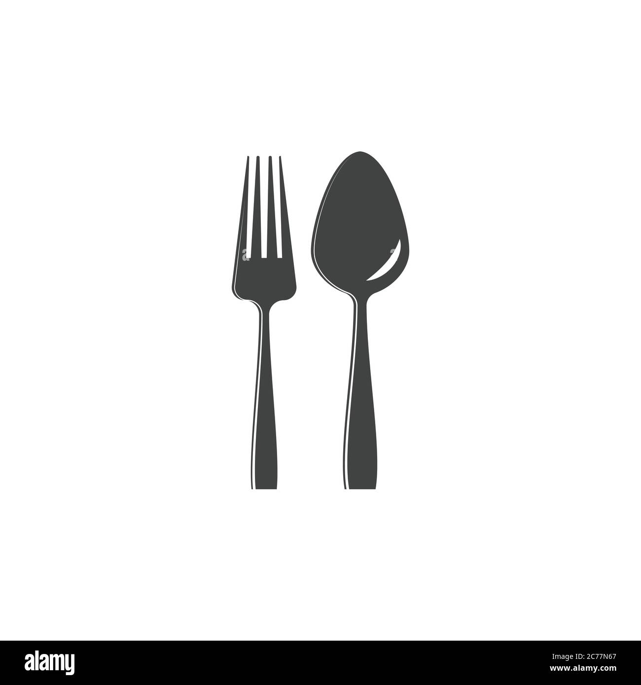Fork plate spoon icon vector illustration design Stock Vector Image ...