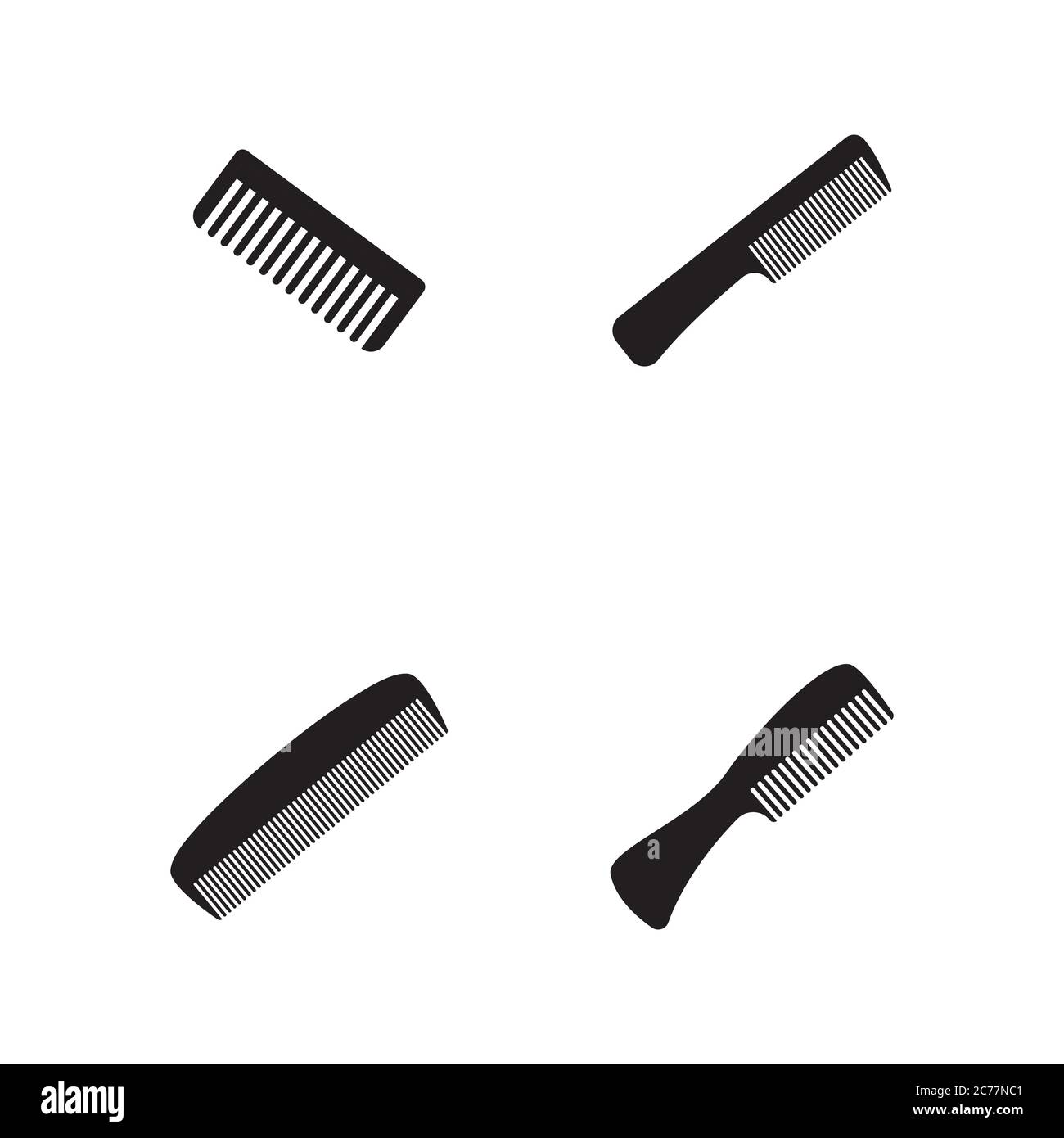 Comb hair Vector icon illustration design template Stock Vector