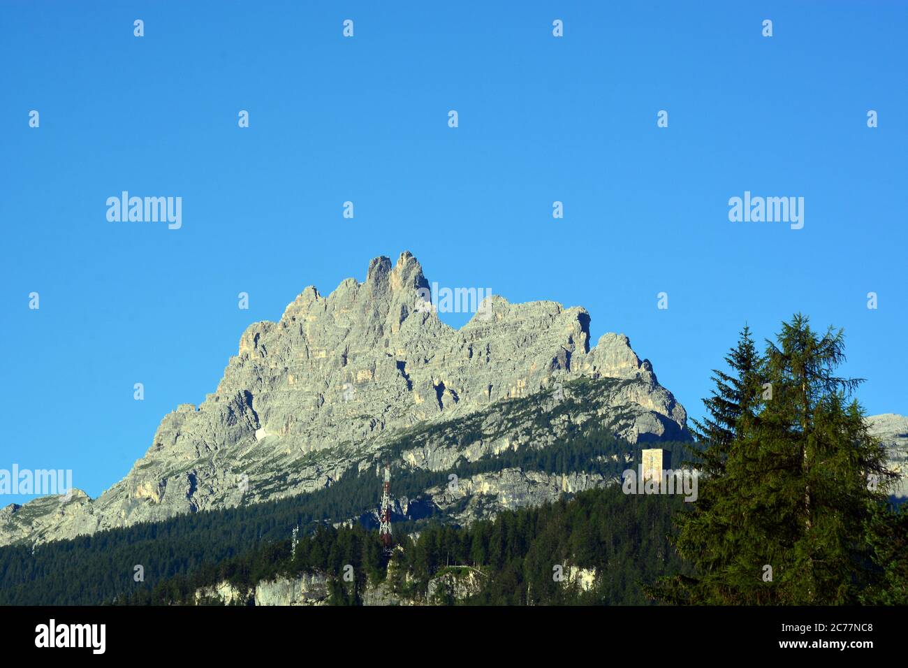 Croda da lago, in the Dolomites in Cortina d'Ampezzo Stock Photo