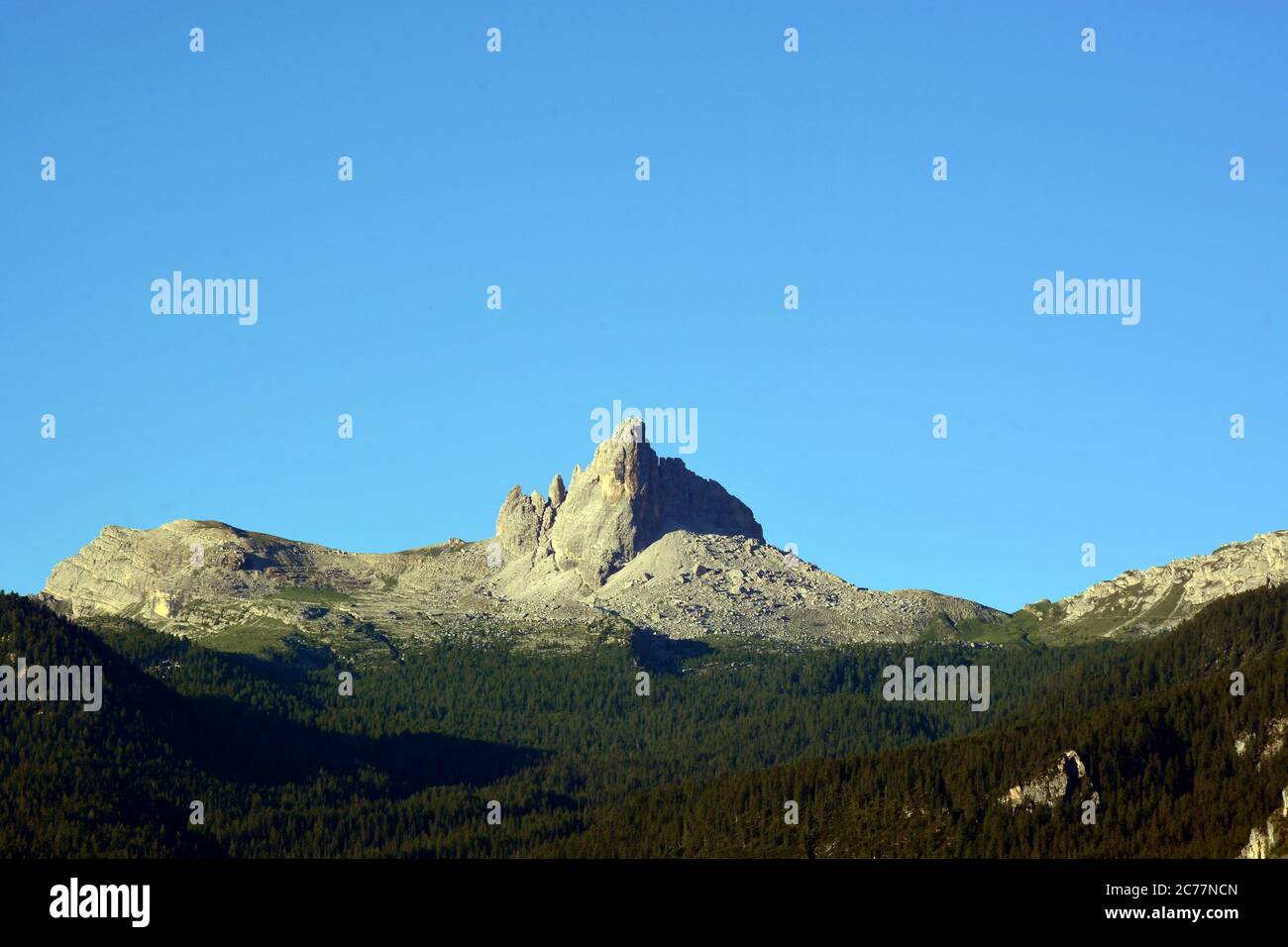 Croda da lago, a mountain in the Italian Dolomites Stock Photo