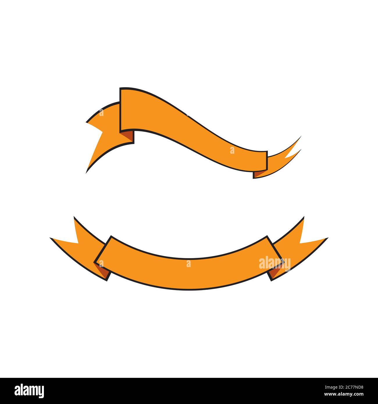 Ribbon banner Vector illustration design template Stock Vector Image ...