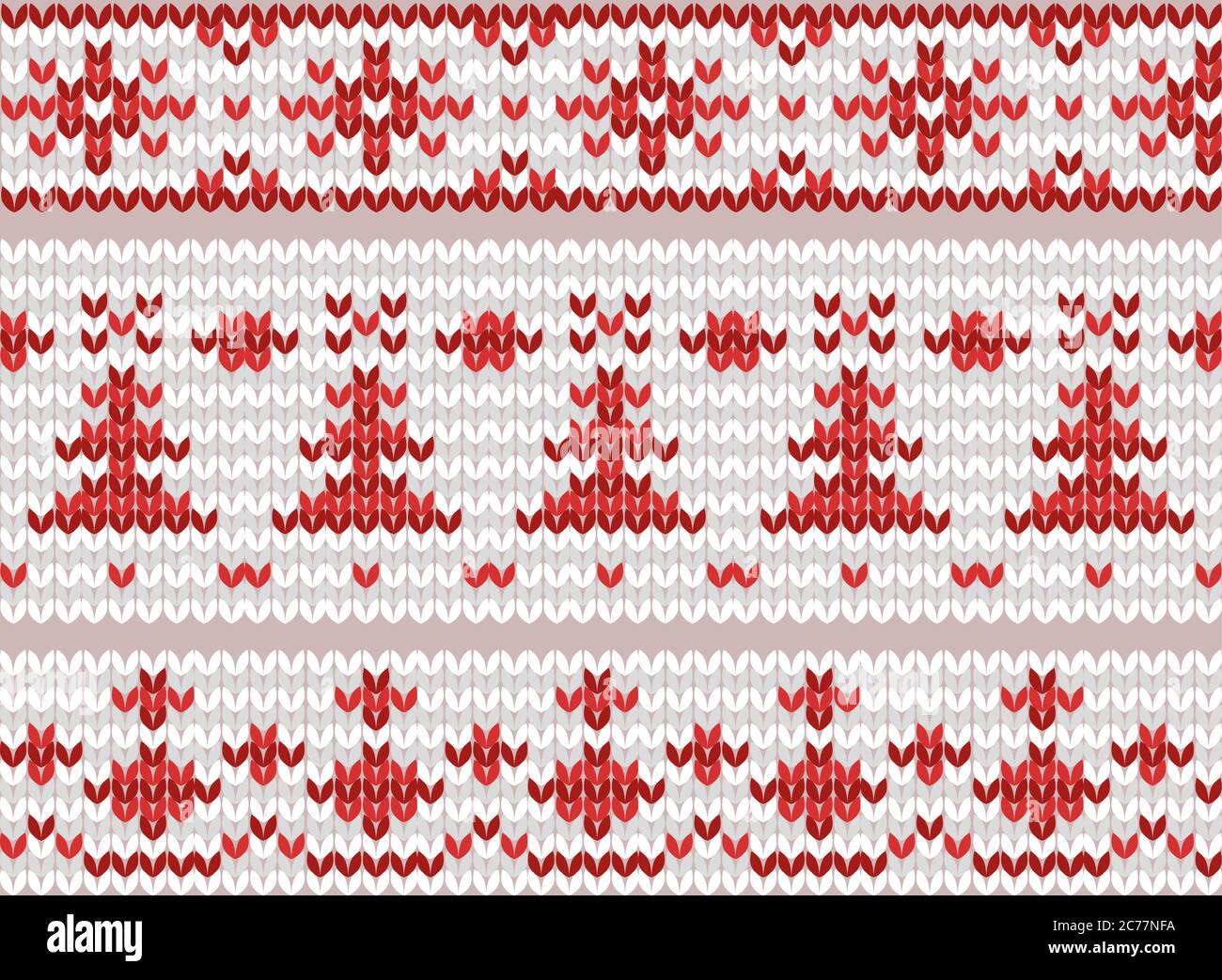 Set of seamless knitted borders. Folk patterns. Vector elements for your creativity Stock Vector