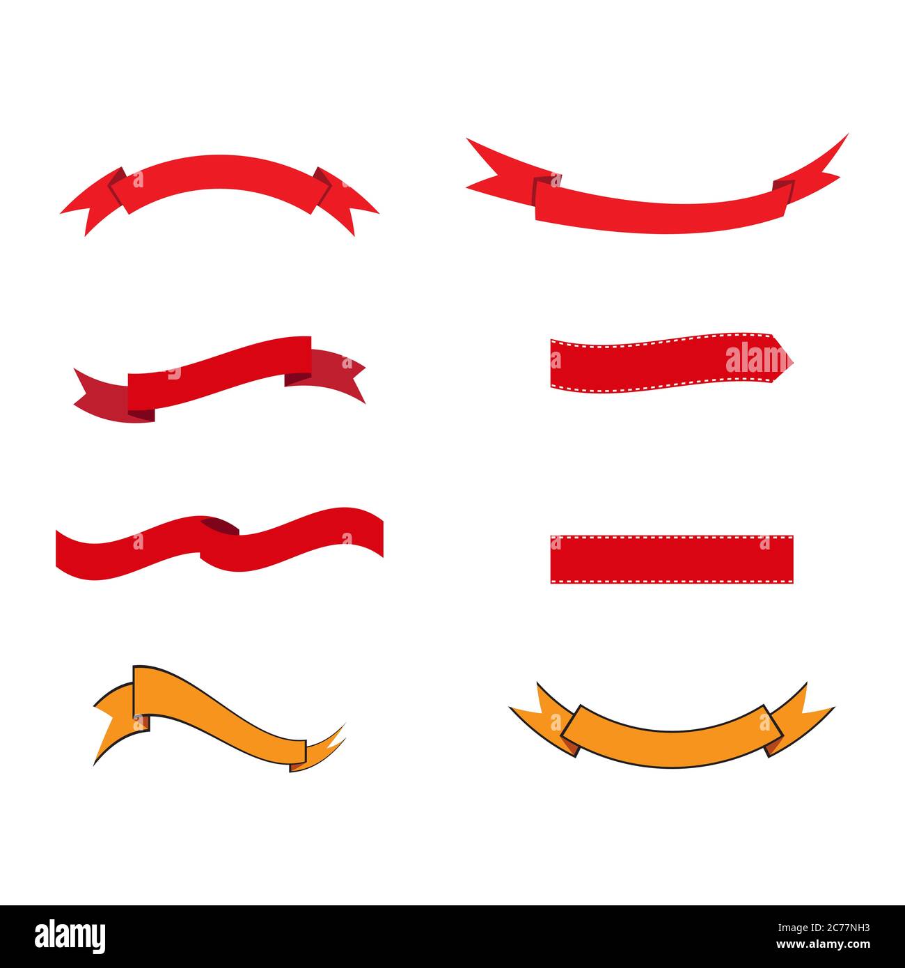 Ribbon banner Vector illustration design template Stock Vector Image ...