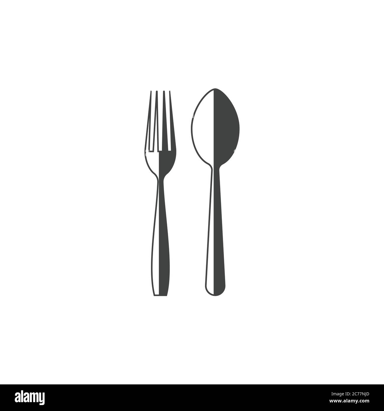 Fork plate spoon icon vector illustration design Stock Vector