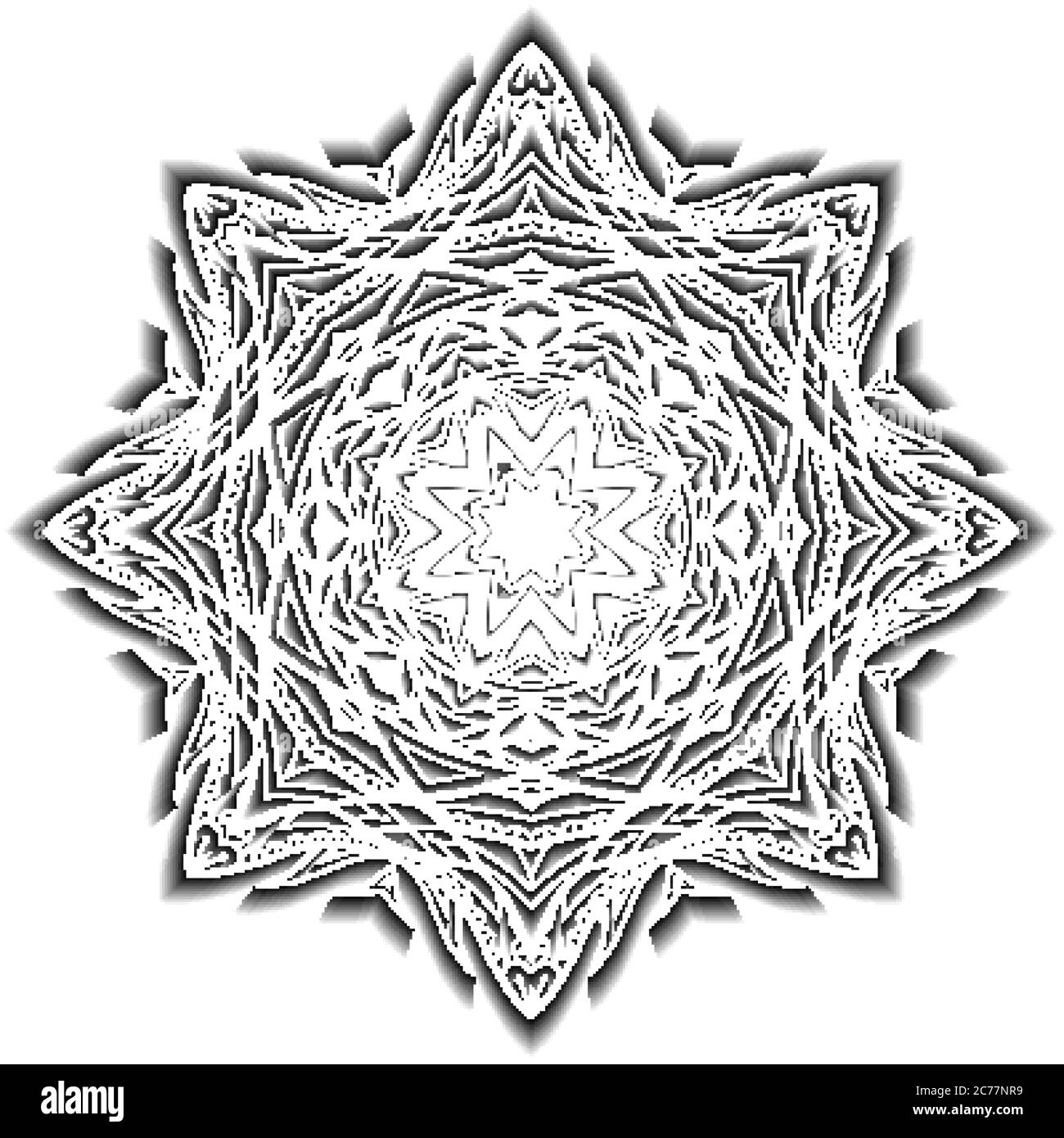 Download Mandala Black And White Simple High Resolution Stock Photography And Images Alamy