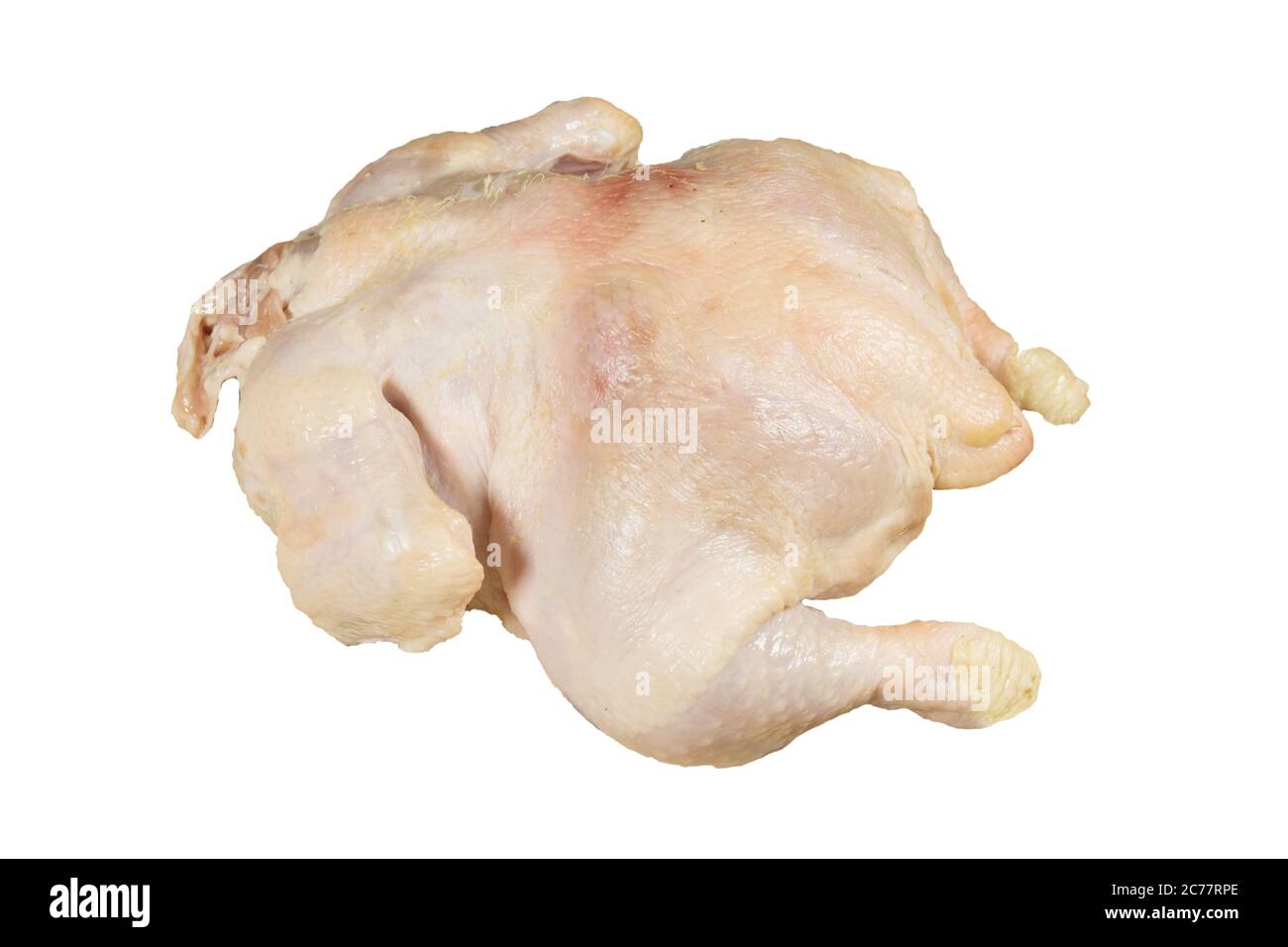 Raw chicken. Isolated on white. Stock Photo