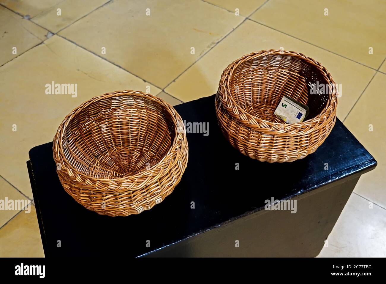 Church Collection Basket High Resolution Stock Photography and Images -  Alamy