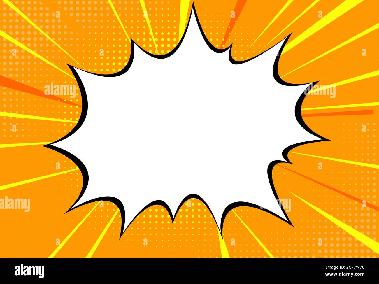 Comic pop art style speech bubble background. Vector Illustration Stock ...
