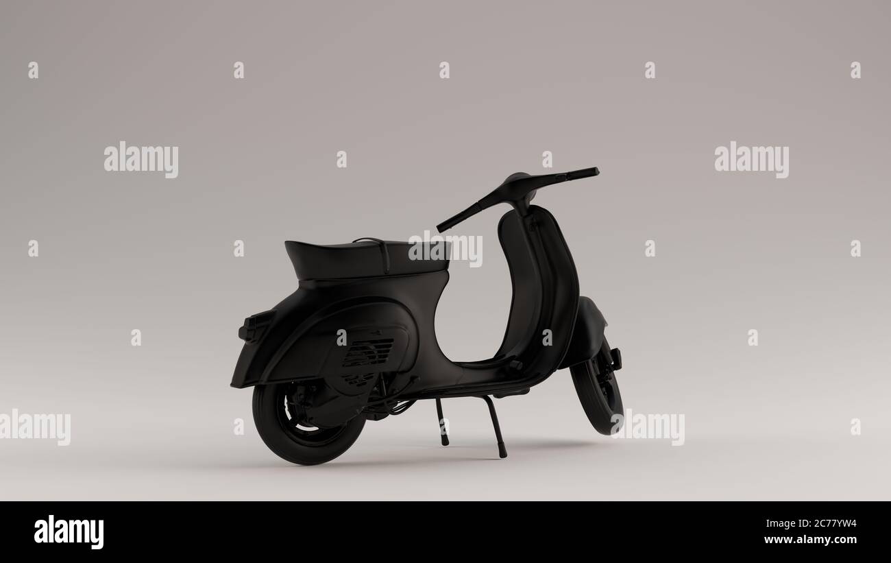 All black moped hi-res stock photography and images - Alamy