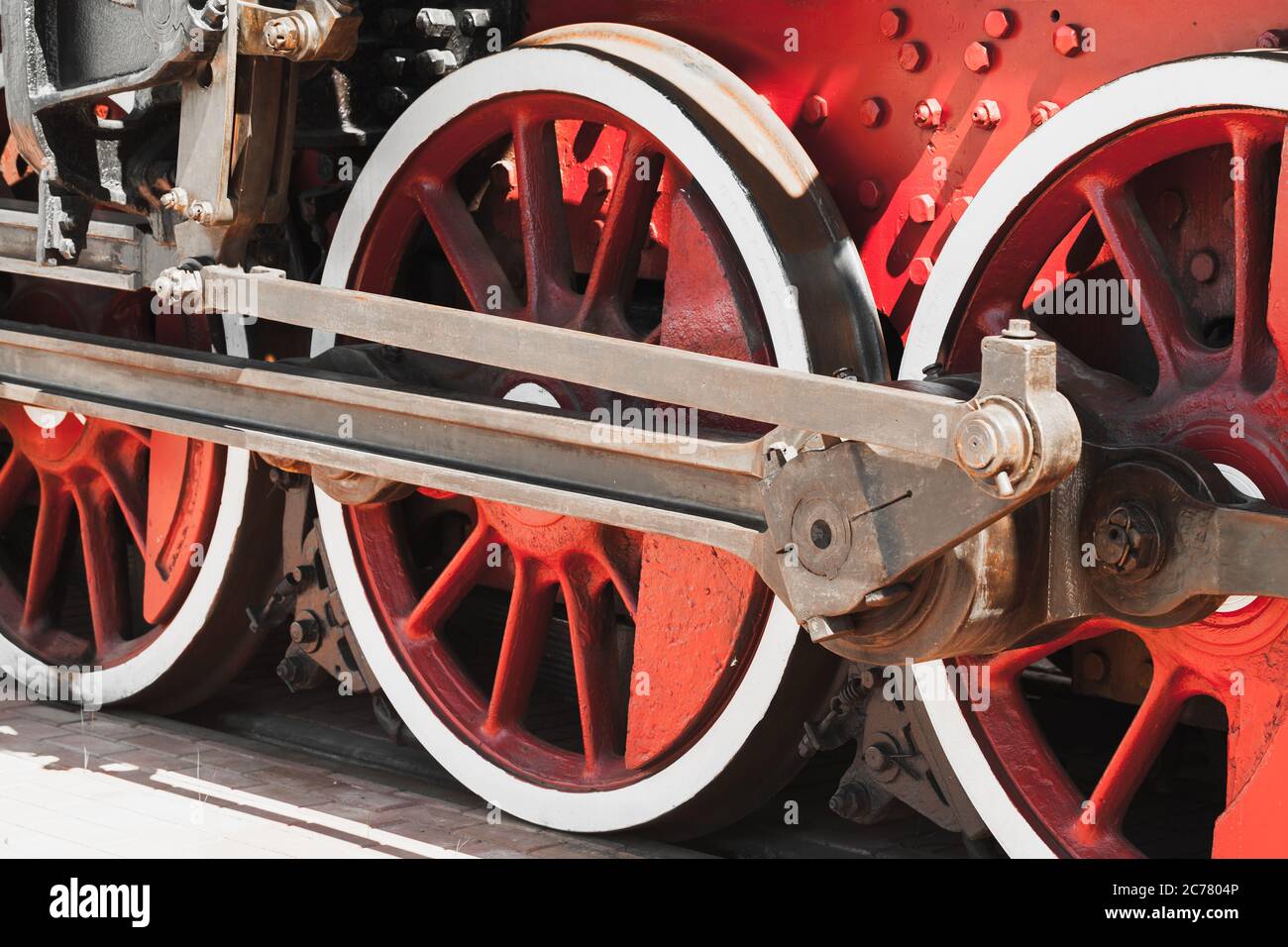 Locomotive steel iron train suspension hi-res stock photography and images  - Alamy