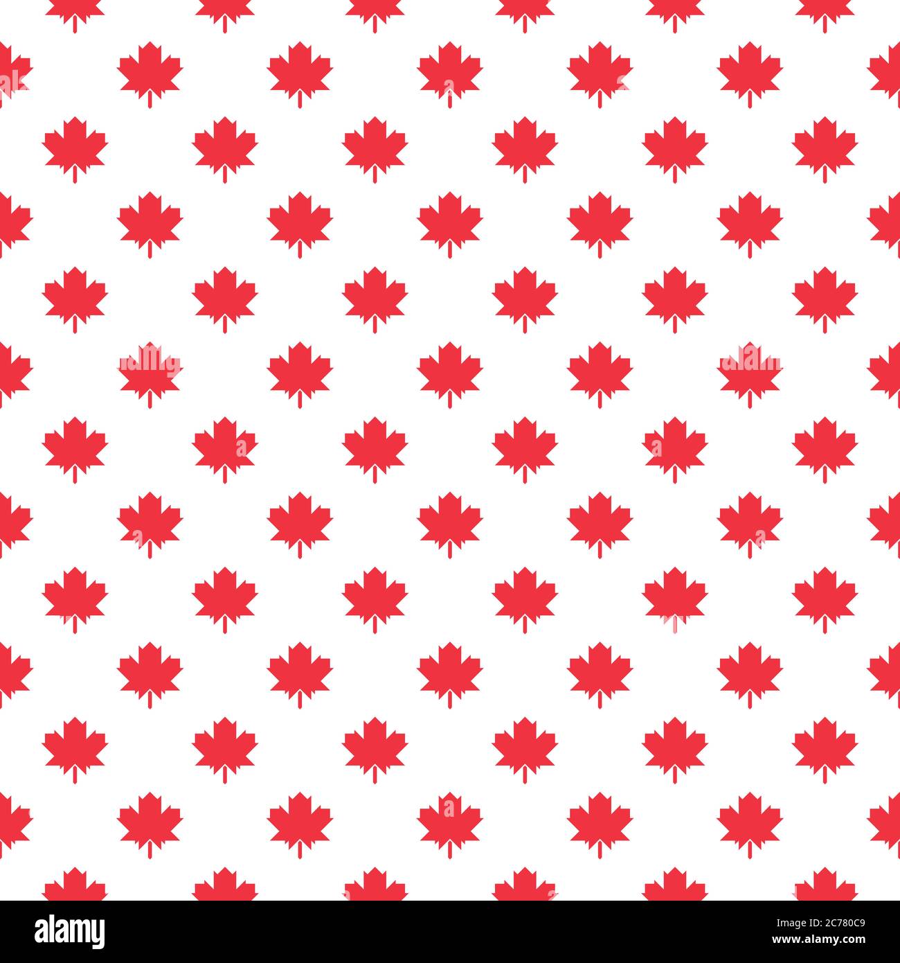 Seamless geometric patterns with with maple leafs Stock Vector
