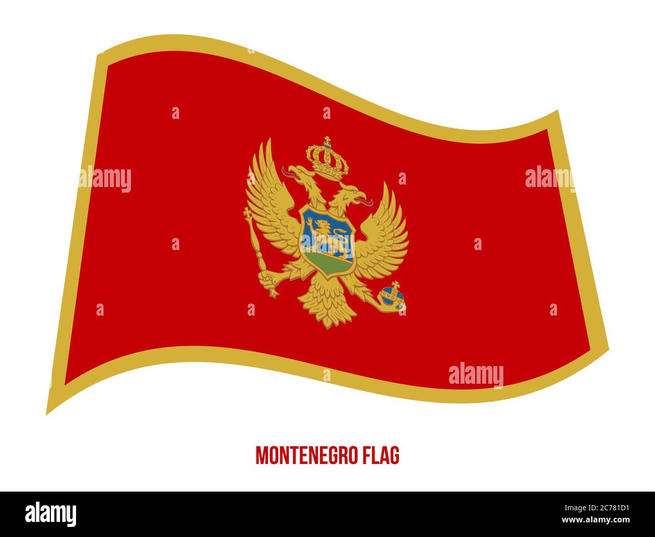 montenegro-flag-waving-vector-illustration-on-white-background