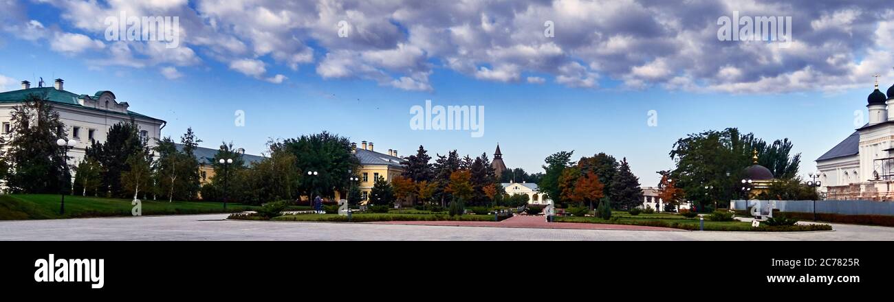 Russia,Astrakhan Oblast.    the kremlin grounds  park in the Astrakhan city Stock Photo