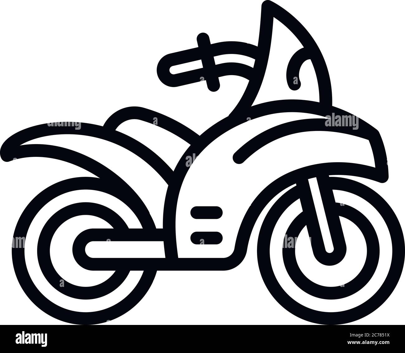 Sport moto icon. Outline sport moto vector icon for web design isolated on  white background Stock Vector Image & Art - Alamy