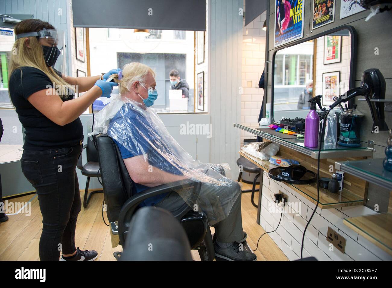 Glasgow, Scotland, UK. 15th July, 2020. Pictured First day back where